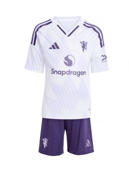 Manchester United Dječji Gostujuci Dres kompleti 2025-26 Kratak Rukavima (+ kratke hlače)